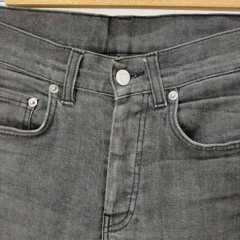 ヘルムートラング HELMUT LANG 90-2000S 本人期 RAW ELASTIC DENIM エラスティック デニムパンツ ブラックデニムパンツ メンズ US:28-29