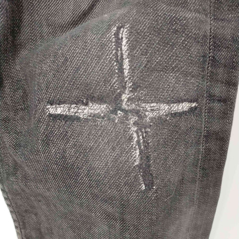 ヘルムートラング HELMUT LANG 90-2000S 本人期 RAW ELASTIC DENIM エラスティック デニムパンツ ブラックデニムパンツ メンズ US:28-29