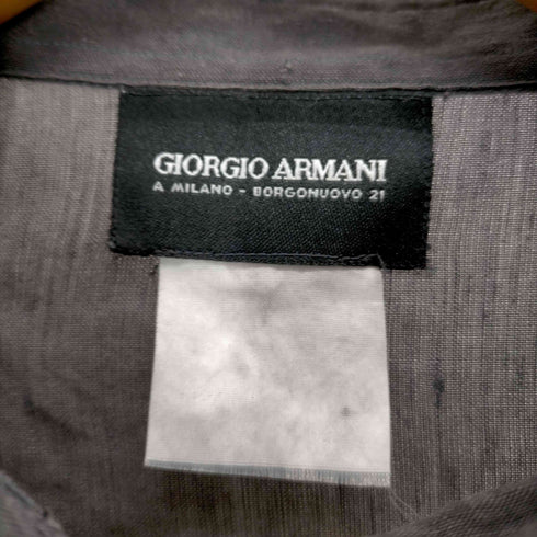 ジョルジオアルマーニ Giorgio Armani シアー リネン シャツジャケット メンズ 40