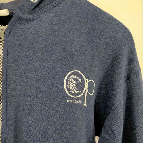 オーシャンパシフィック ocean pacific 推定70s TULTEXボディー バックプリント ジップアップ パーカー BESTジッパー 片爪 メンズ