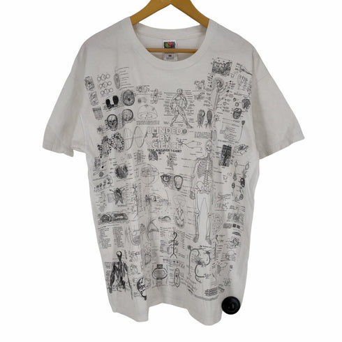 フルーツオブザルーム FRUIT OF THE LOOM BLINDED BY SCIENCE TEST ANSWER T-SHIRT メンズ JPN:XL