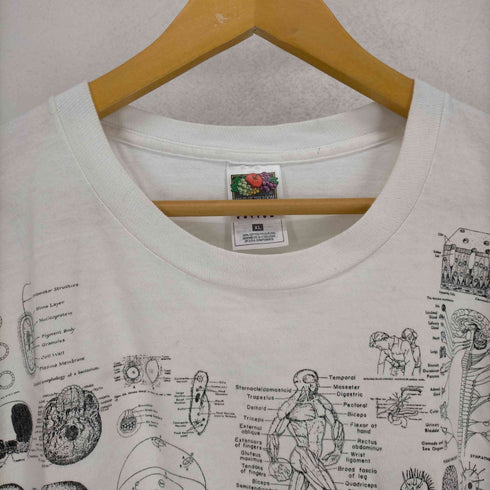 フルーツオブザルーム FRUIT OF THE LOOM BLINDED BY SCIENCE TEST ANSWER T-SHIRT メンズ JPN:XL