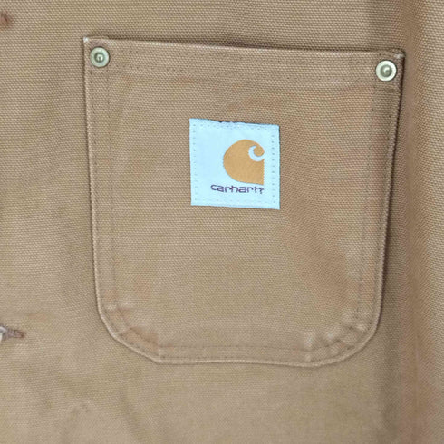 カーハート Carhartt 裏地ストライプブランケット ダック ミシガンチョアコート メンズ JPN:XL