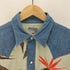 サンサーフ SUN SURF 総柄 デニム切替 ウエスタンシャツ メンズ import:L
