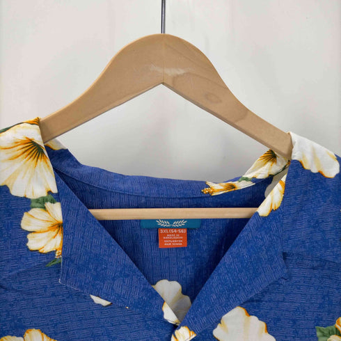 ピューリタン PURITAN 開襟 花柄 半袖アロハシャツ メンズ 3XL