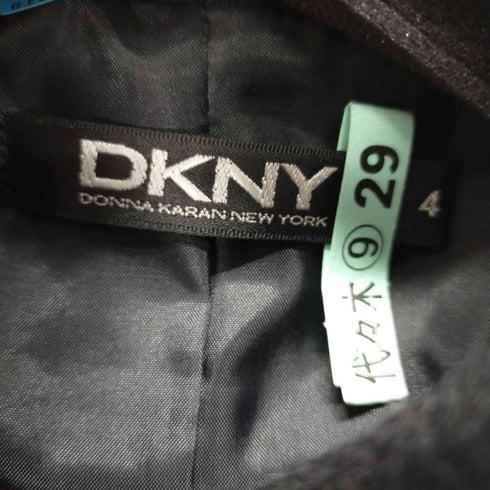 ダナキャランニューヨーク DKNY スタンドカラーダブルウールコート レディース US:4