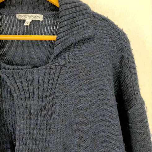 エンポリオアルマーニ EMPORIO ARMANI アルパカ混 ウールニット カーディガン メンズ 50