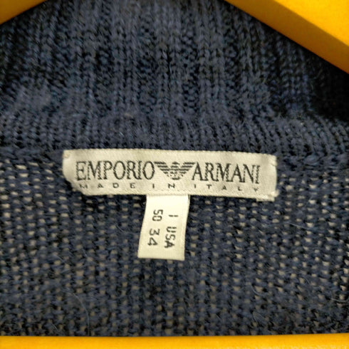 エンポリオアルマーニ EMPORIO ARMANI アルパカ混 ウールニット カーディガン メンズ 50