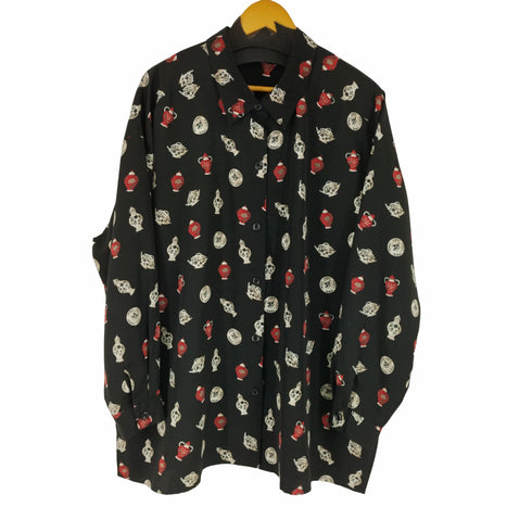Maggie McNaughton 総柄ポリ L/S シャツ メンズ