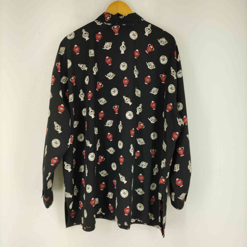 Maggie McNaughton 総柄ポリ L/S シャツ メンズ