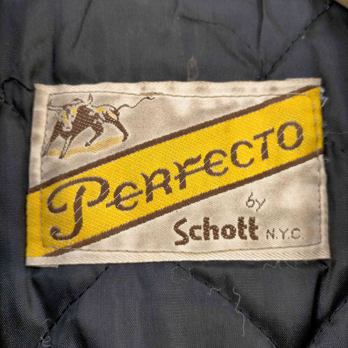 ショット Schott USA製 牛タグ復刻 ワンスター刺繍 113 613 ダブルライダースジャケット メンズ US:42