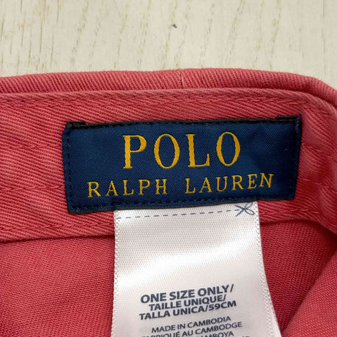 ポロラルフローレン POLO RALPH LAUREN ポニー刺繍 6パネルキャップ メンズ ONE SIZE