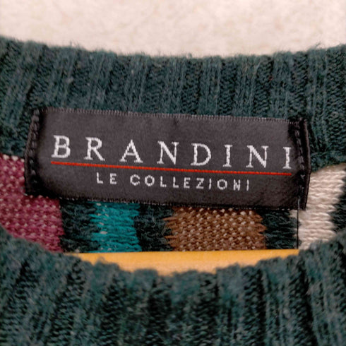 ブランディニ BRANDINI 90S ブルガリア製 コットンアクリル 3Dニット メンズ import:L