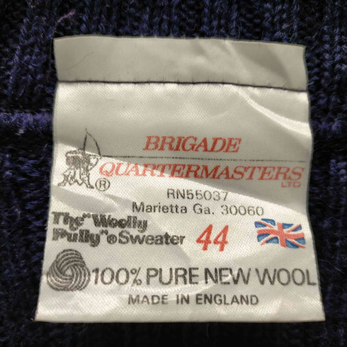 BRIGADE QUARTERMASTERS イングランド製 ミリタリー ウール コマンド セーター メンズ JPN:44
