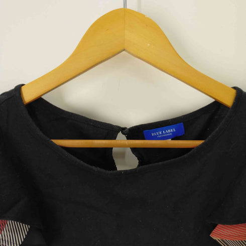 ブルーレーベルクレストブリッジ BLUE LABEL CRESTBRIDGE ノースリーブブラウス チェック レディース JPN:36
