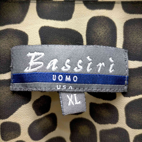 Bassiri uomo 90S USA製 総柄 半袖シャツ メンズ import:XL