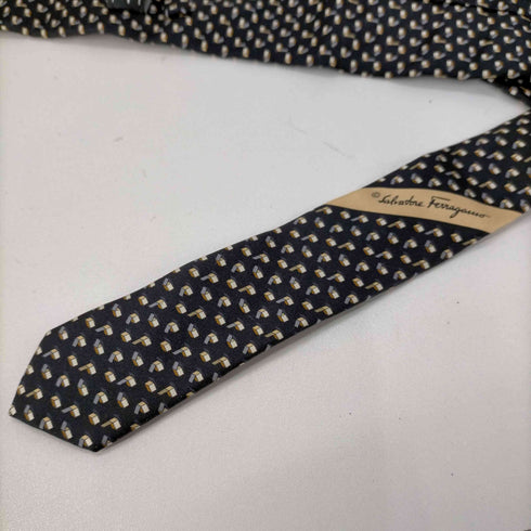 サルヴァトーレフェラガモ Salvatore Ferragamo 総柄 ネクタイ メンズ