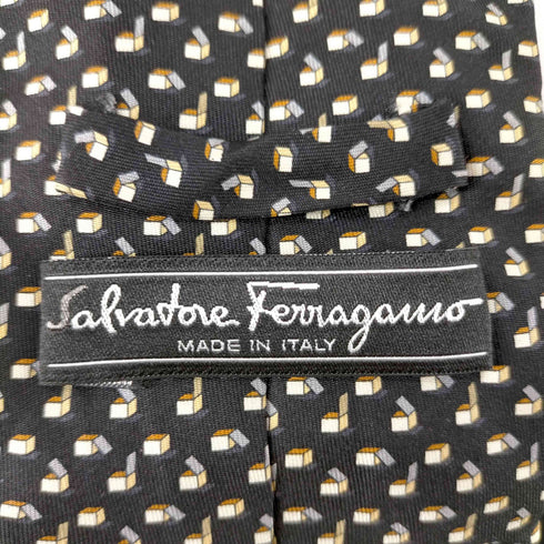 サルヴァトーレフェラガモ Salvatore Ferragamo 総柄 ネクタイ メンズ