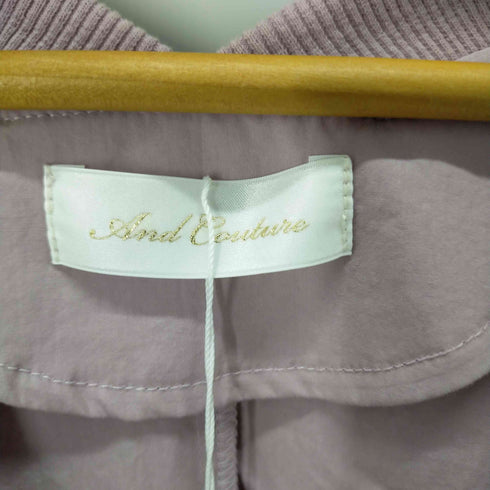 アンドクチュール And Couture 前開きライトブルゾン レディース JPN:38