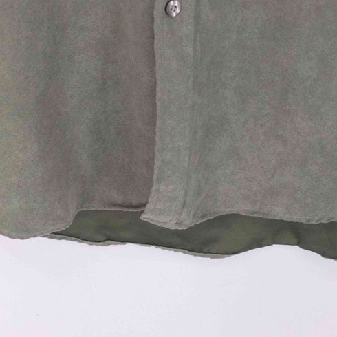 ヴァンヒューゼン VANHEUSEN フェイクスウェード L/S シャツ メンズ import:XL