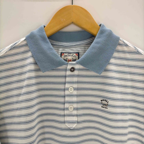 ディーゼル DIESEL 鹿の子ボーダーポロシャツ メンズ JPN:S