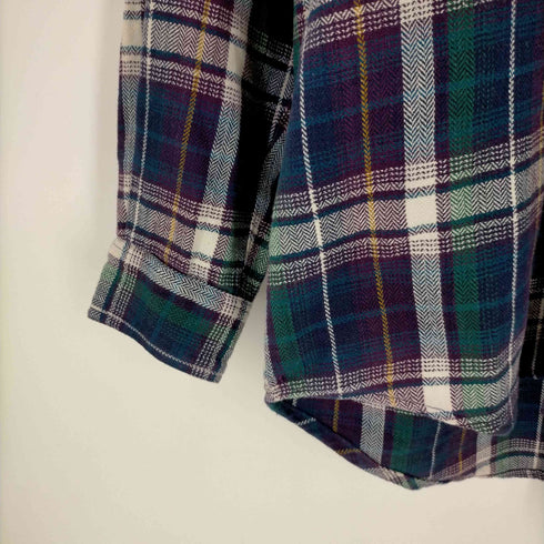 COUNTY SEAT 襟コーデュロイ フラップポケット チェックシャツ メンズ JPN:XL