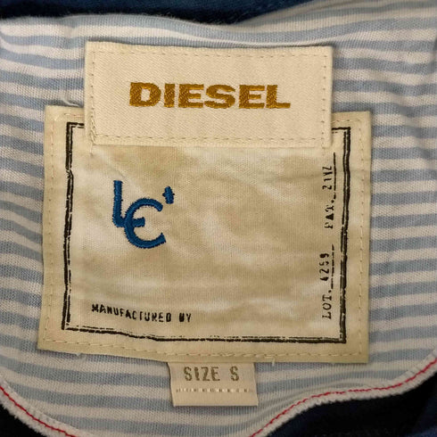 ディーゼル DIESEL 鹿の子ボーダーポロシャツ メンズ JPN:S