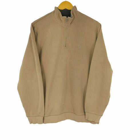 アイゾッド IZOD MADE IN KENYA ワンポイント刺繍ハーフジップスウェット メンズ import:L