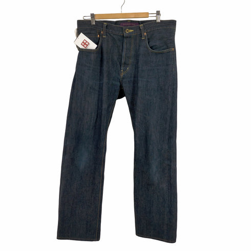 DOWN NORTH JEANS 日本製 ボタンフライストレートデニムパンツ メンズ US:34-35
