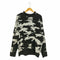 ザラ ZARA 総柄 アクリル クルーネックニット メンズ import:L