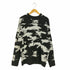 ザラ ZARA 総柄 アクリル クルーネックニット メンズ import:L
