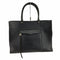 レベッカミンコフ REBECCA MINKOFF フロントロゴプレート 裏地総柄 シボ革レザーバッグ レディース ONE SIZE