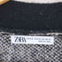 ザラ ZARA 総柄 シャギーカーディガン メンズ import:M