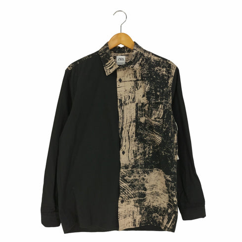 ザラ ZARA コットン 切替デザインシャツ メンズ import:S