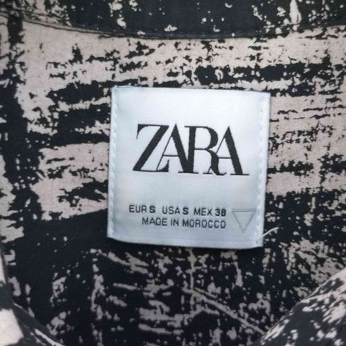 ザラ ZARA コットン 切替デザインシャツ メンズ import:S