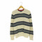 トミーヒルフィガー TOMMY HILFIGER ロゴ刺繍 ボーダー クルーネックコットンニット メンズ import:L