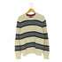 トミーヒルフィガー TOMMY HILFIGER ロゴ刺繍 ボーダー クルーネックコットンニット メンズ import:L