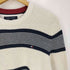トミーヒルフィガー TOMMY HILFIGER ロゴ刺繍 ボーダー クルーネックコットンニット メンズ import:L