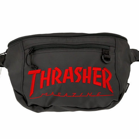 スラッシャー THRASHER ロゴ刺繍ウエストバッグ メンズ ONE SIZE