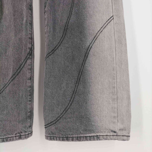 フメイ PP SEOUL screw stitch slit denim pants スクリューステッチ スリットデニムパンツ メンズ JPN:S