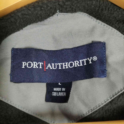 ポートオーソリティ Port Authority 企業ロゴ刺繍 裏地フリース ジップアップナイロンジャケット メンズ import:L