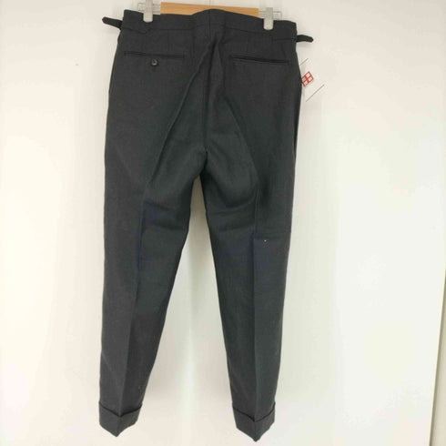 D.C.WHITE LINEN TROUSERS リネンセンタープレススラックス メンズ