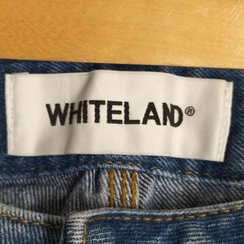 ホワイトランド WHITELAND ウォッシュドワイドテーパードデニムパンツ メンズ FREE