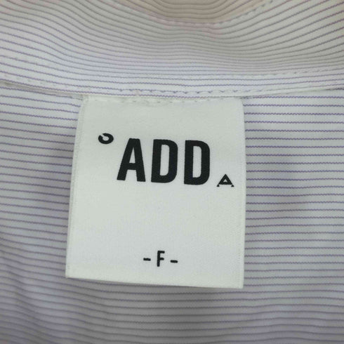 エーディーディーソウル ADD SEOUL アシメカットストライプシャツ メンズ FREE