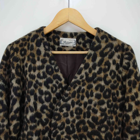 ジャーナルスタンダードレリューム JOURNAL STANDARD relume Bellandiレオパードノーカラージャケット レディース