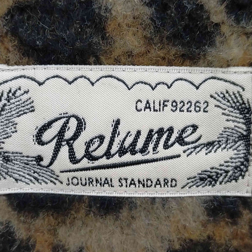 ジャーナルスタンダードレリューム JOURNAL STANDARD relume Bellandiレオパードノーカラージャケット レディース