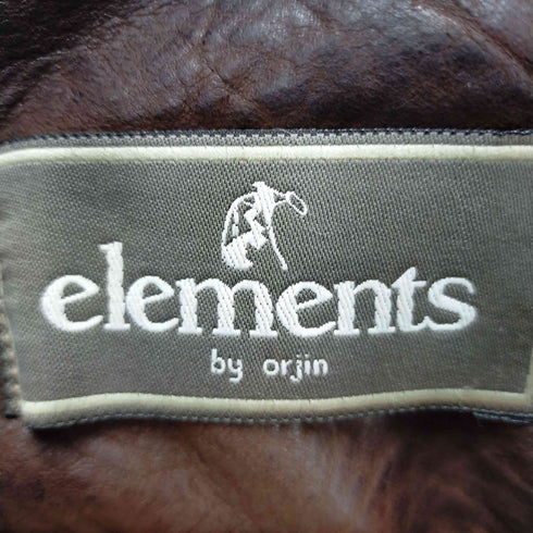 elements レザーフライトジャケット メンズ