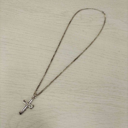プラチナムコムサ platinum COMME CA SILVER 刻印 十字架ネックレス メンズ
