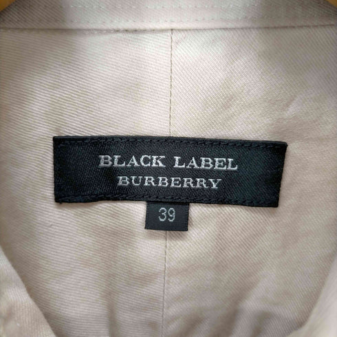 バーバリーブラックレーベル BURBERRY BLACK LABEL 騎士刺繍コットンシャツ メンズ 39