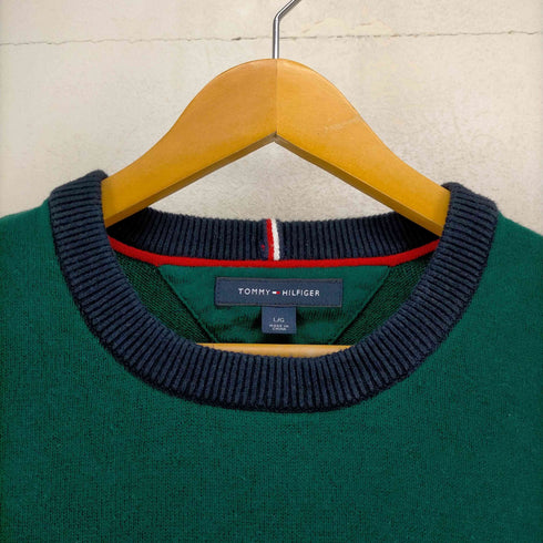 トミーヒルフィガー TOMMY HILFIGER ロゴワッペンデザインクルーネックニット メンズ JPN:L